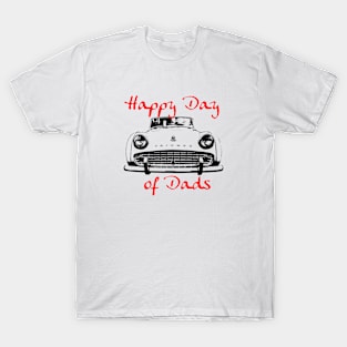 Father's Day 1950s Triumph TR3 classic car Day of Dads T-Shirt